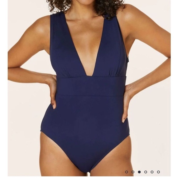 Andie Other - Andie The Mykonos One Piece LT Swimsuit Navy‎ size XXL Tall NWT Long torso